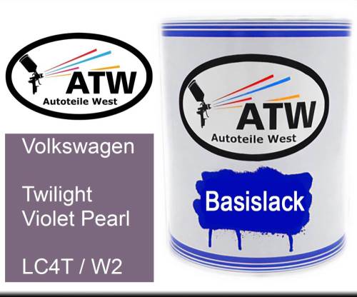 Volkswagen, Twilight Violet Pearl, LC4T / W2: 1L Lackdose, von ATW Autoteile West.